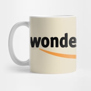 Wonder Woman, Amazon Princess (black type) - Amazon logo parody T-Shirt Mug